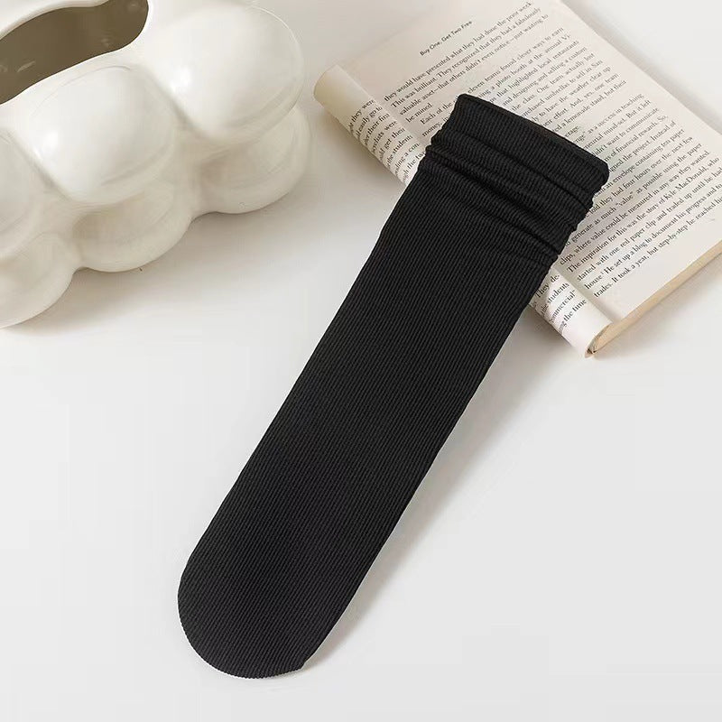 Thin Ice Silk Slouch Crew Socks for Women | Cool Summer Socks