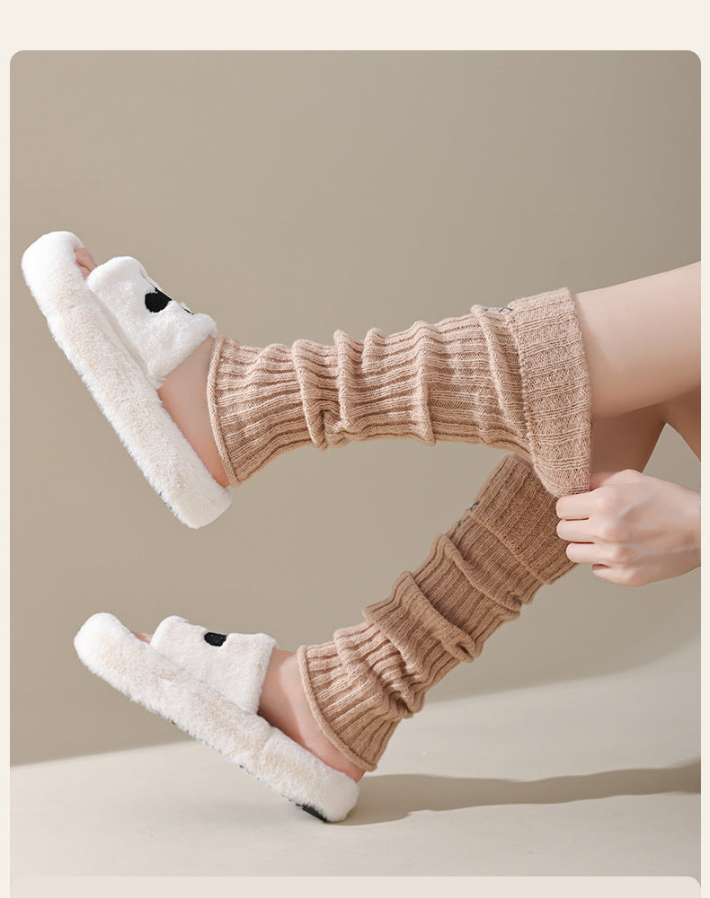Cozy Bow Slouch Calf Socks | Warm Winter Leg Warmers for Women