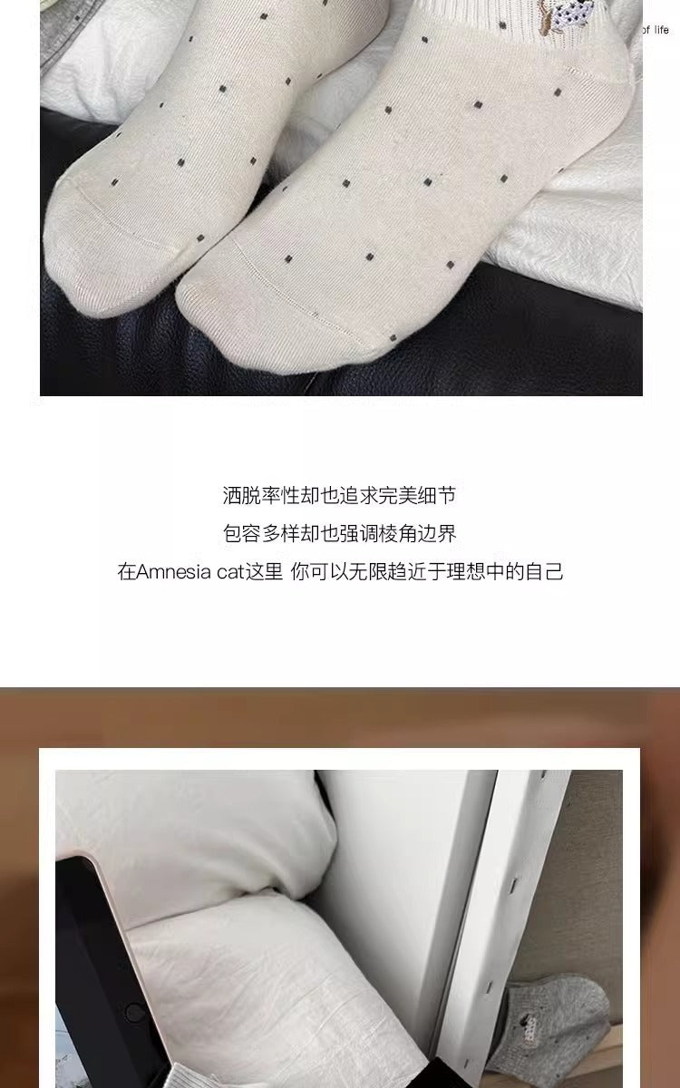 Cute Dachshund Dot Ankle Socks for Women | Breathable Summer Socks